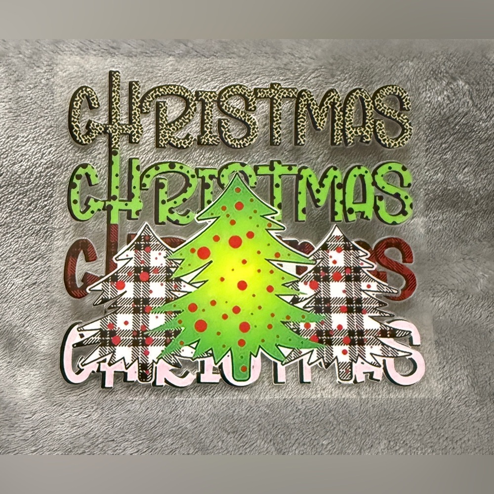 💜 Christmas Iron-On Heat Transfer Design